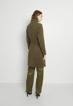 Vila VIPOKU HIGH NECK COAT - Classic Coat - Dark Olive -Vila shop 401c4fc92f6142be9d93fad7ca0544ba