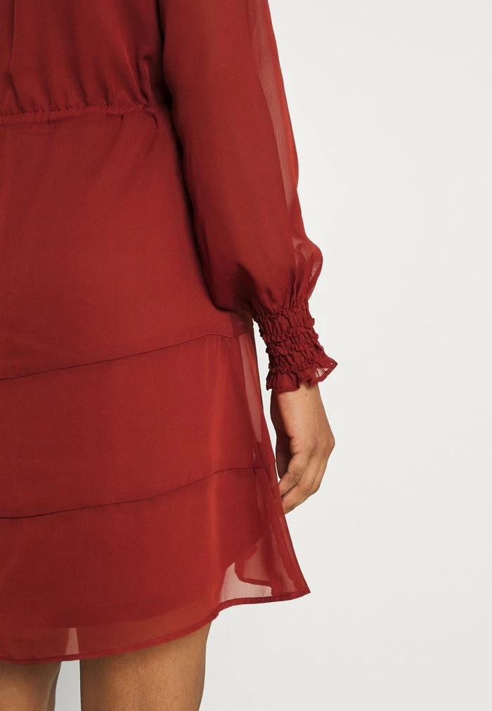 Vila VIVALINE DRESS - Day Dress - Burnt Henna 8 Vila VIVALINE DRESS - Day Dress - Burnt Henna - Image 6