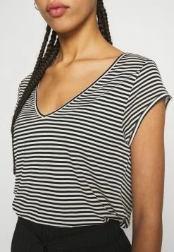 Vila Print T-shirt - Black/optical Snow -Vila shop 40e5f98f66294df4819f44b383f299f8