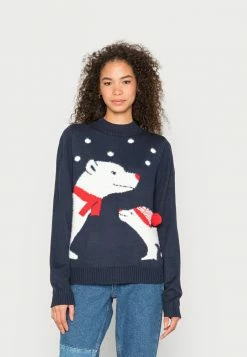 Vila VIBUA CHRISTMAS BEAR - Jumper - Navy