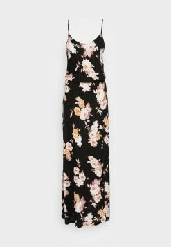 Vila VIKAMI STRAP LONG DRESS - Maxi Dress - Black/flower -Vila shop 4256d2bb9cd64de79fa505f2cf691d4c