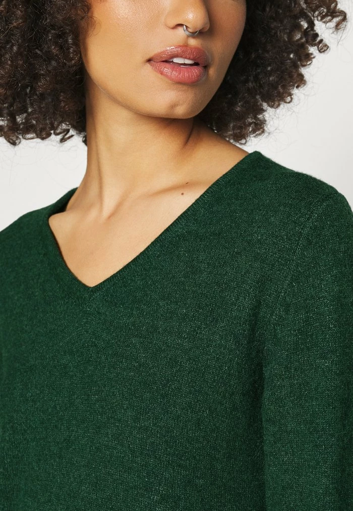 Vila VIRIL V NECK - Jumper - Dark Melange 7 Vila VIRIL V NECK - Jumper - Dark Melange - Image 5
