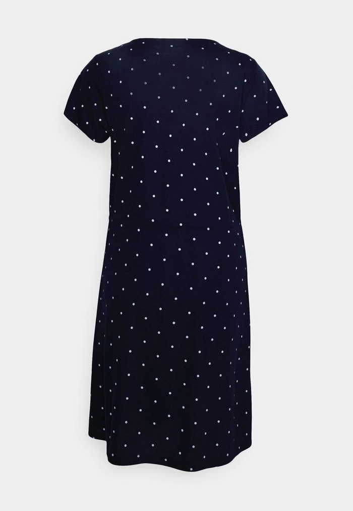 Vila VIMOONEY V NECK STRING DRESS - Jersey Dress - Navy Blazer/white 4 Vila VIMOONEY V NECK STRING DRESS - Jersey Dress - Navy Blazer/white - Image 2