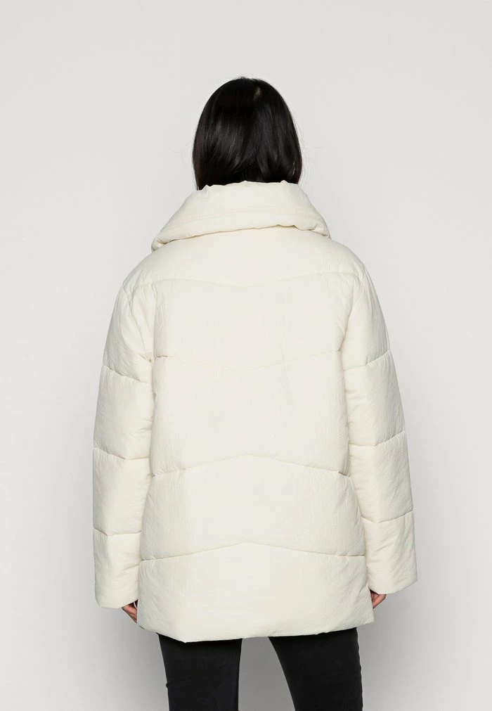 Vila VILOUISA SHORT PADDED COAT - Winter Coat - Birch 5 Vila VILOUISA SHORT PADDED COAT - Winter Coat - Birch - Image 3