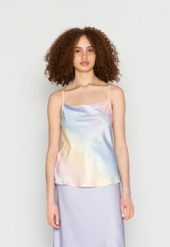 Vila VITONE PRINT SINGLET - Top - Pastel Lilac Rainbow