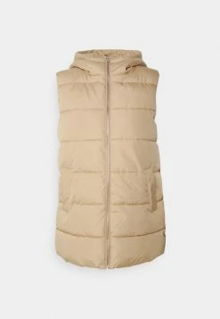 Vila VITATE L S - Waistcoat - Sesame -Vila shop 481b0fb754eb4442a8855fad898f86c7