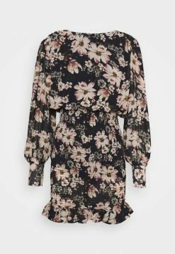 Vila VIJANELLE PRINT O NECK DRESS - Day Dress - Navy Blazer -Vila shop 4b0cbb5235db4e3a9c5d4b156b6abadc