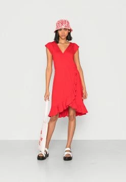 Vila VIMOONEY - Jersey Dress - Mars Red Solid -Vila shop 4b3aa6c504734126b356561c20f951a4