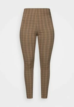 VILAURA LOU HIGH WAIST - Leggings - Trousers - Mottled Brown -Vila shop 4c1668ba9a1e41e99f46d9778608e184