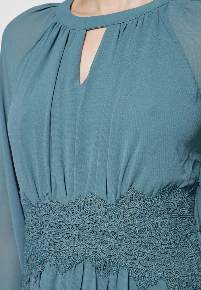 Vila VIMILINA L/S O-NECK - Maxi Dress - North Atlantic 8 Vila VIMILINA L/S O-NECK - Maxi Dress - North Atlantic - Image 6