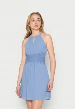 Vila VIMILINA HALTERNECK DRESS - Cocktail Dress / Party Dress - Blue