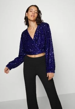 Vila KEJSER SEQUINCE - Blouse - French Blue -Vila shop 4f1c0cfe892e42ac9f5f1a2cd805f032