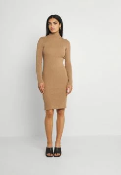 Vila VISOLTO BUTTON DRESS - Shift Dress - Tigers Eye