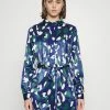 Vila VITONE SHIRT DRESS - Shirt Dress - Navy Blazer/evergreen