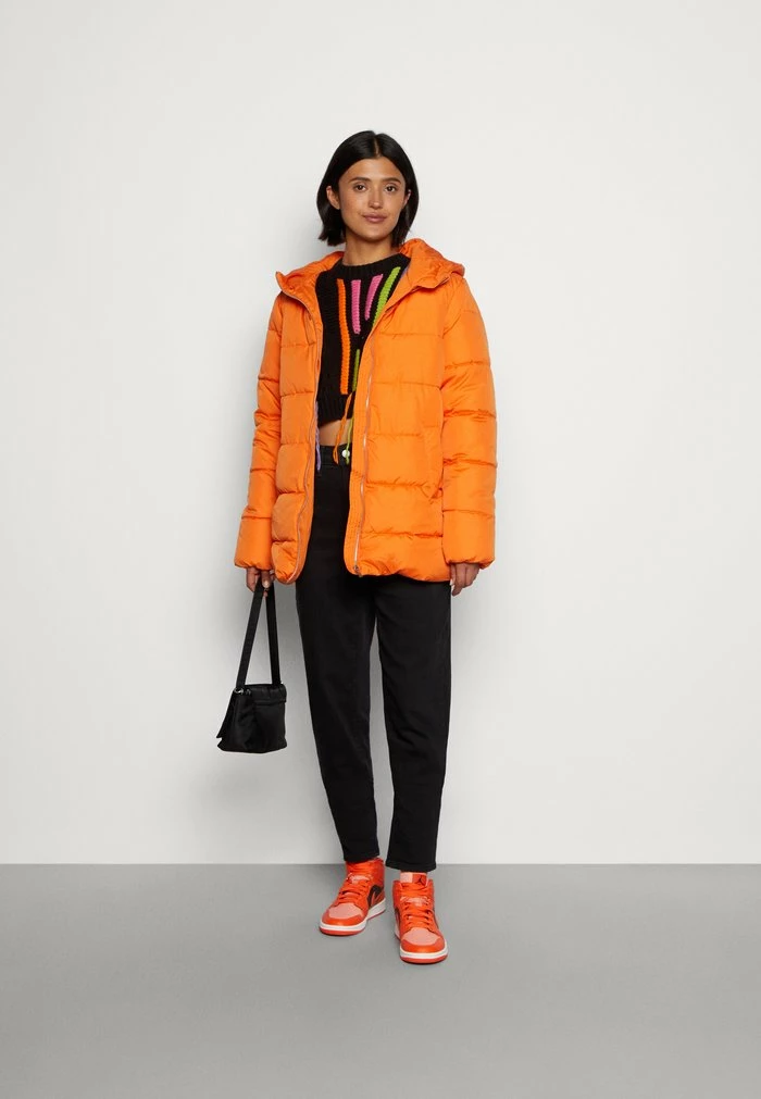 Vila VITATE PUFFER JACKET - Winter Coat - Burnt Orange 4 Vila VITATE PUFFER JACKET - Winter Coat - Burnt Orange - Image 2