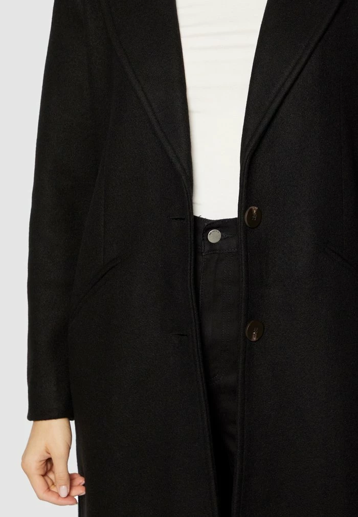 Vila VIVALJI LONG COAT - Classic Coat - Black 8 Vila VIVALJI LONG COAT - Classic Coat - Black - Image 6
