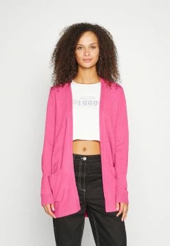 Vila VIRIL - Cardigan - Fandango Pink/dark Melange