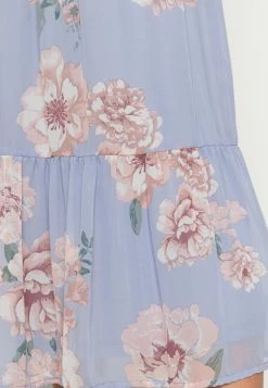 Vila VIMILINA FLOWER MIDI SKIRT - A-line Skirt - Kentucky Blue -Vila shop 543225dd140443e48382428b37534519