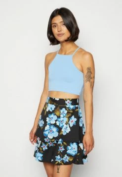 Vila VITINA SKIRT - Mini Skirt - Black -Vila shop 55a05712fe584418b8ed0e1a0cfb8a58