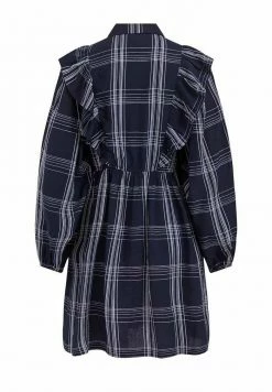 Vila RÜSCHEN - Shirt Dress - Navy Blazer -Vila shop 56039ebc8895498c9c8065b1a49f1e22