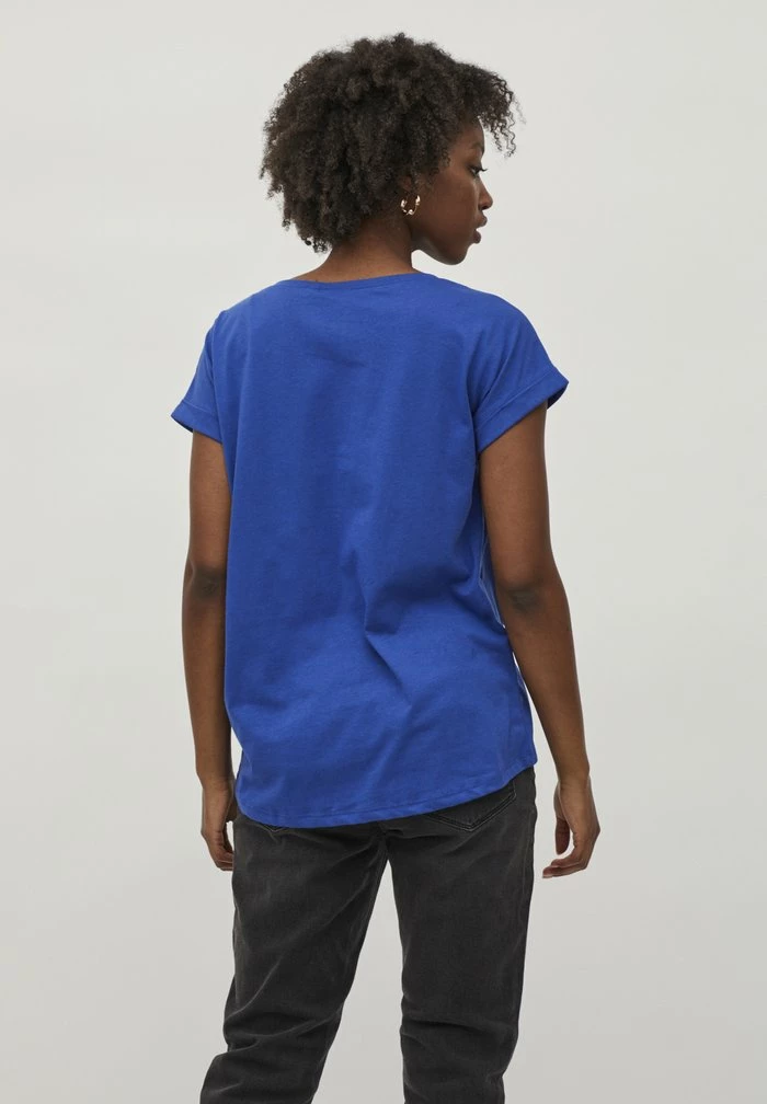 Vila VIDREAMERS PURE - Basic T-shirt - Mazarine Blue 5 Vila VIDREAMERS PURE - Basic T-shirt - Mazarine Blue - Image 3