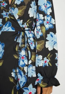 Vila VITINA WRAP DRESS - Maxi Dress - Black/blue 13 Vila VITINA WRAP DRESS - Maxi Dress - Black/blue -Vila shop 57349ab4c53c450b8f22f5a6dde66d1d