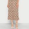 Vila VIKINO SKIRT - Maxi Skirt - Pineneedle Pink/gold Foil -Vila shop 5b90524818da454a80739e8aef6d867e