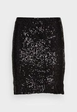 Vila VISIGRID SEQUINS SKIRT - Mini Skirt - Black Sequins -Vila shop 5e0537cc57124d3f8269d45644008f07