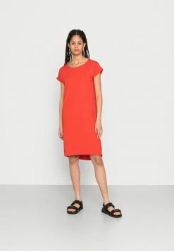 Vila VIDREAMERSKNEE DRESS - Jersey Dress - Valiant Poppy