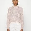 Vila VIDOTTIES NEW SMOCK - Long Sleeved Top - Misty Rose/white