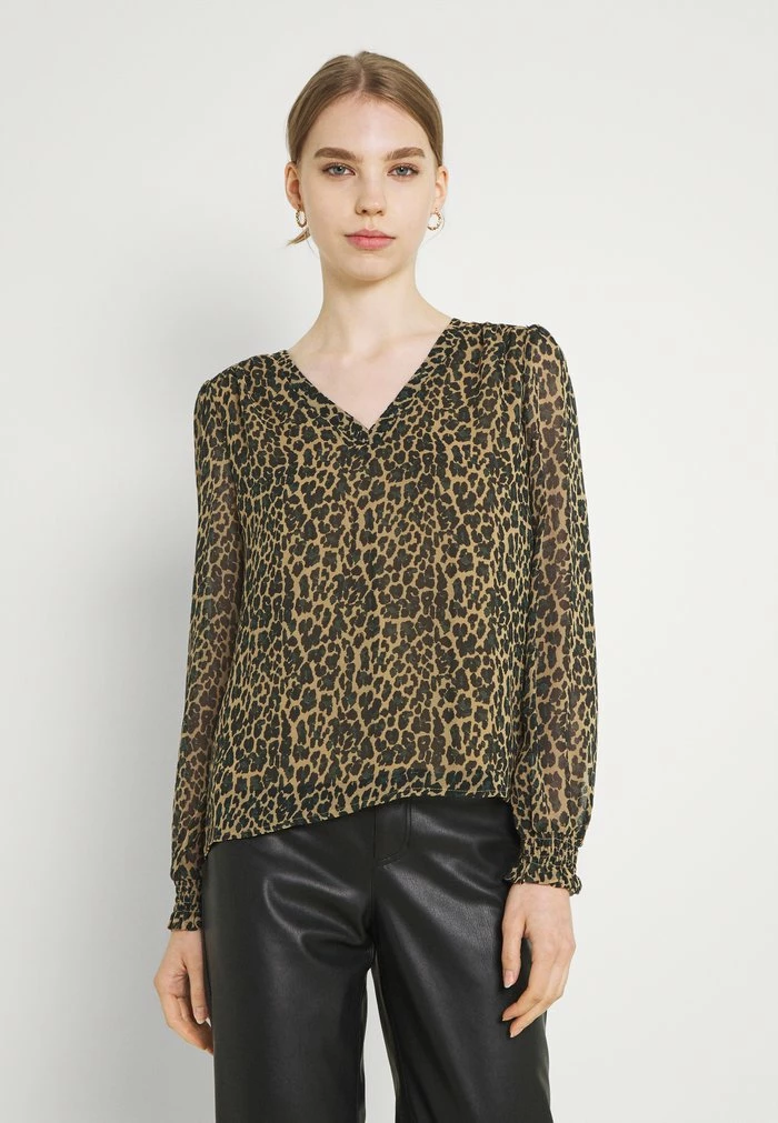 Vila VIAMIONE V NECK L/S SU - NOOS - Blouse - Tigers Eye 3 Vila VIAMIONE V NECK L/S SU - NOOS - Blouse - Tigers Eye