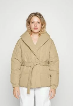 Vila VISULITANA PADDED JACKET - Winter Jacket - Sesame