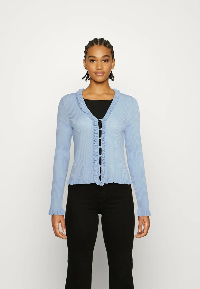 Vila VISALLI V NECK - Cardigan - Kentucky Blue 3 Vila VISALLI V NECK - Cardigan - Kentucky Blue