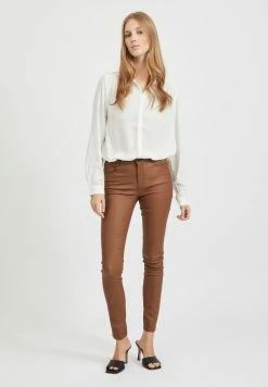 Vila VILUCY BUTTON - Button-down Blouse - Snow White -Vila shop 60d23ab4cae145d2974e00183440150a