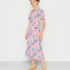 Vila VIEASTY V-NECK MIDI - Day Dress - Cloud Dancer Aop Flower -Vila shop 61b3ae6a69e046c09c83ddfc776a6712