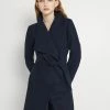 Vila Short Coat - Navy -Vila shop 63e6bb67989b412089ded8f091111c3c
