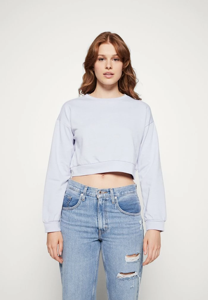 Vila VIRUST CROPPED - Sweatshirt - Purple Heather 3 Vila VIRUST CROPPED - Sweatshirt - Purple Heather