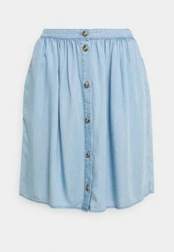 Vila VIMEJA GUDNY SKIRT - A-line Skirt - Light Blue Denim -Vila shop 68a77671ae604576b0c8153a20dc80bf