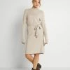 Vila VIPILLA TIE BELT DRESS - Jumper Dress - Natural Melange 2 Vila VIPILLA TIE BELT DRESS - Jumper Dress - Natural Melange -Vila shop 6916e54c64b64be28c1b5ce787f9dafa
