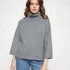 Vila VIHAILEY ROLLNECK 7/8 SLEEVE - Jumper - Medium Grey Melange -Vila shop 695432006e8b4b7f8815a19054a5fa14