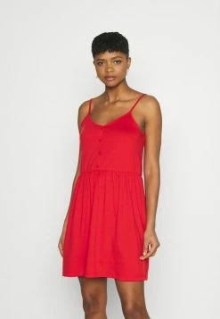 Vila VIDREAMERS SINGLET SHORT DRESS - Jersey Dress - Flame Scarlet