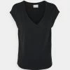 Vila VIMODALA V-NECK - Basic T-shirt - Black