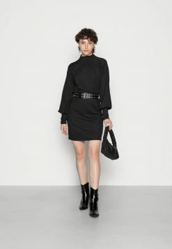 Vila VINEYA HIGH NECK PUFF DRESS - Cocktail Dress / Party Dress - Black -Vila shop 6e72ab9b396b41c4b9685abf2f8a9391