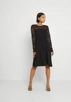 Vila VIURIS LACE DRESS - Day Dress - Black