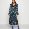 Vila VISASHA MYA - Day Dress - Black/blue -Vila shop 6f79d14a975b4f439a12cd64c4902aad