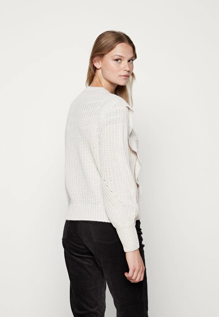 Vila VINORILA FLOUNCE - Jumper - White Sand 5 Vila VINORILA FLOUNCE - Jumper - White Sand - Image 3