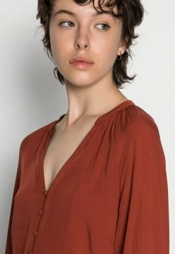 Vila VILIMEA V-NECK - Blouse - Dark Red -Vila shop 70102d65fc344c56a3e04375b660220c