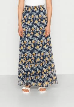Vila VIFALIA SKIRT - Maxi Skirt - Navy Blazer