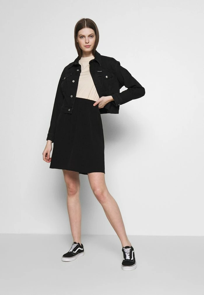 Vila VIPRIMERA - A-line Skirt - Black 4 Vila VIPRIMERA - A-line Skirt - Black - Image 2