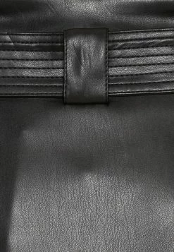 Vila VIPEN COATED SKIRT - A-line Skirt - Black -Vila shop 74b5e884195340f0b822ff34e9da81fc